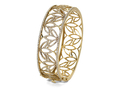 18kt yellow gold Lotus cuff with 2.9 cts diamonds. Available in white, yellow, or rose gold.
